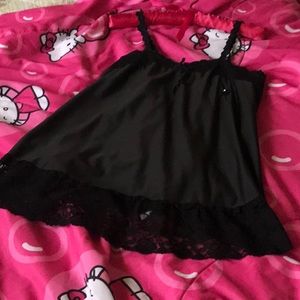 Vintage Black Shorty Gown